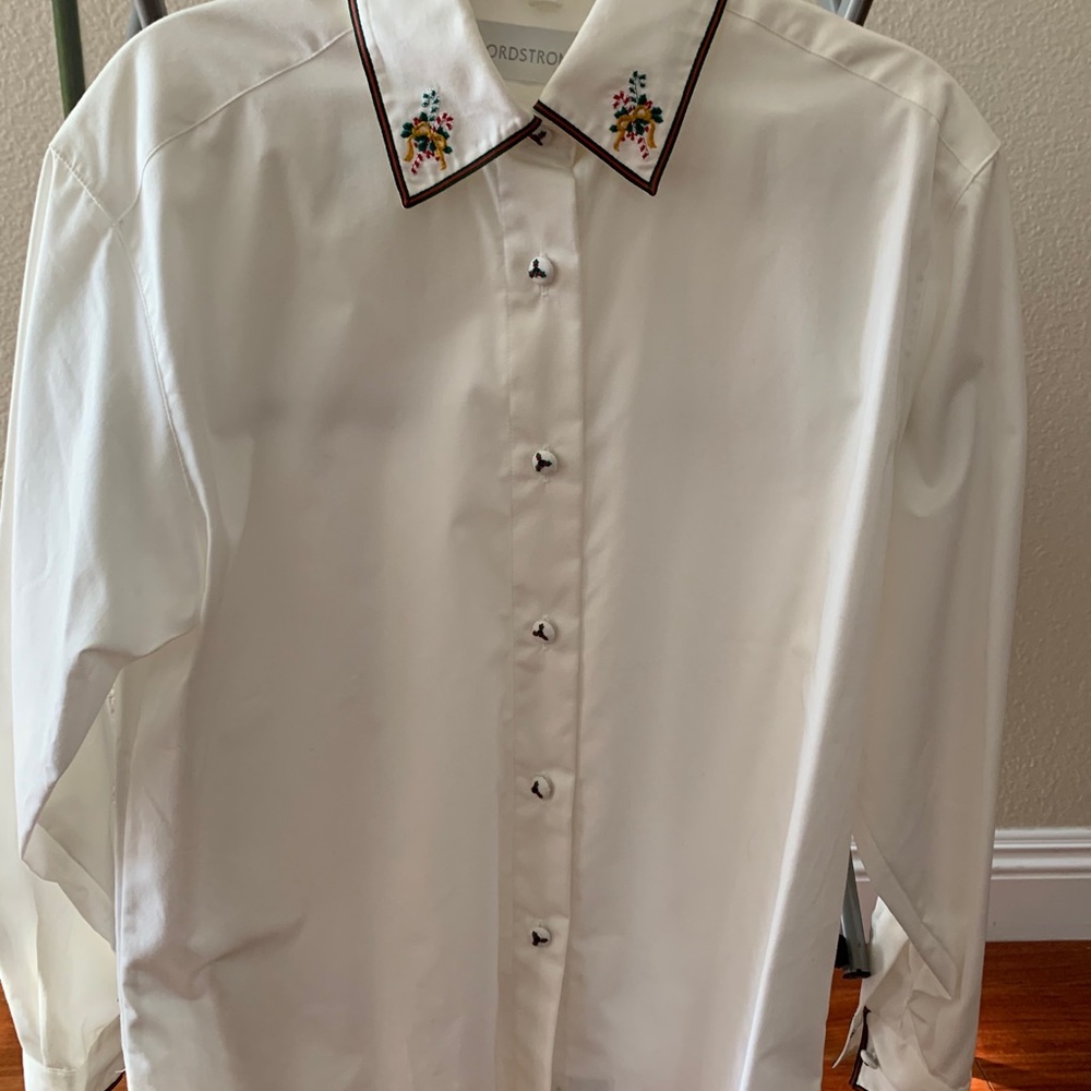 Nordstrom holiday button down shirt